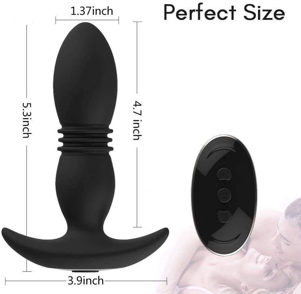 Anal Bead 10 Modes Adult Sex toys with Remote Control -Anal Stimulator Vibrating Anus Plug for Men;  Women and Couples Butt Plug;  Soft Silicone Anal Plug Sex Toy for Men;  Women and Couple