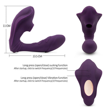 Sucking Wand Wearable Vibe Plug Female Invisiable Vibrating Wearable V+ibrator Medical Silicone Wireless Remote Control Rechargeable M+a+ssager for Women Couples