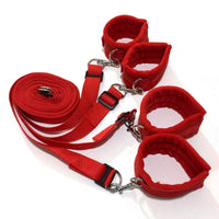 1 Set Of BDSMS Bed Restraints Kit; Wrist Leg Restraint System Hand & Ankle Cuff Bed Restraints Sex Bondage Position Support Sling Sex Play