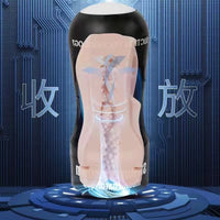 Male Masturbator Cup Sex Toys for Men Textured Vagina Masturbator;  Ultra-Soft Masturbation Stroker Aircraft Cup Penis Stimulator Handjob Male Sex Adult Toys for Men Pleasure Mens Masturbation Cup