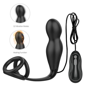 Prostate Massager MassagerRVibrating Prostatic Massagerr For Men Silicone Waterproof Wireless Remote Control Male Prostate Massager Wireless Remote Control USB Rechargeable Vibrator Masturbater Large