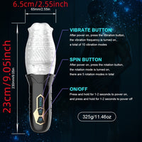 1pc Automatic Male Masturbator; Male Masturbators Cup With 10 Vibrations For Penis Stimulation; Electric Pocket Pussy Male Stroker Toy; Adult Blowjob Sex Toy For Men's Masturbation