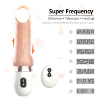 Penis Vibrator Rubber On Wall Medium Adult Toy for Women Pleasure Licking Wearable Smooth Flexible Silicone Wireless Remote Control Vibrating USB Rechargeable