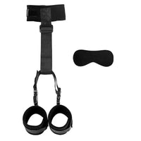 Soft Plush Collar and Handcuffs Set for Couples Sensual Play and Bondage Kit