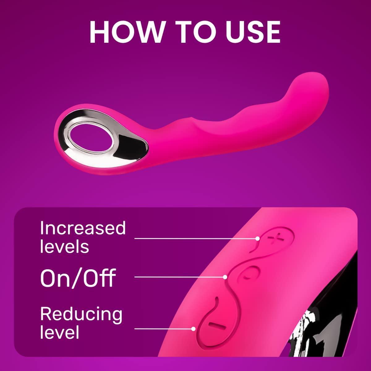 G Spot Vibrator Dildo with 10 Vibration Modes Sex Toys for Women Clitoris Waterproof Powerful Rose Toy for Women and Couples Pink