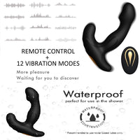 Flapping Anal Vibrator with Remote Control;  Prostate Massager Adult Sex Toys for Men Anal Vibrator Prostate Massager;  Remote Control Sex Toy with 12 Vibrating Modes;  Butt Plug for Men Couples