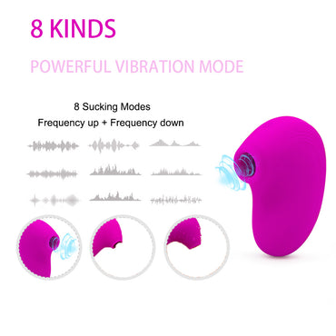 Sucker Toy for Women Sex Toy Sucking Tongue Suction Oral Stimualator Hands Free Silicone Pleasure Toy Couple Waterproof Vibrator for Women Breast Stimulator