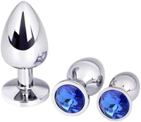 Butt Plugs 3PCS Anal Toys;  Expanding Plug Toys Stainless Steel Anales Trainer Sets Butt Adult Toy Plug Tool Anal Plugs Toy 3Pcs Jewelry Design Anal Butt Plugs;  Expanding Plug Toys Stainless Steel