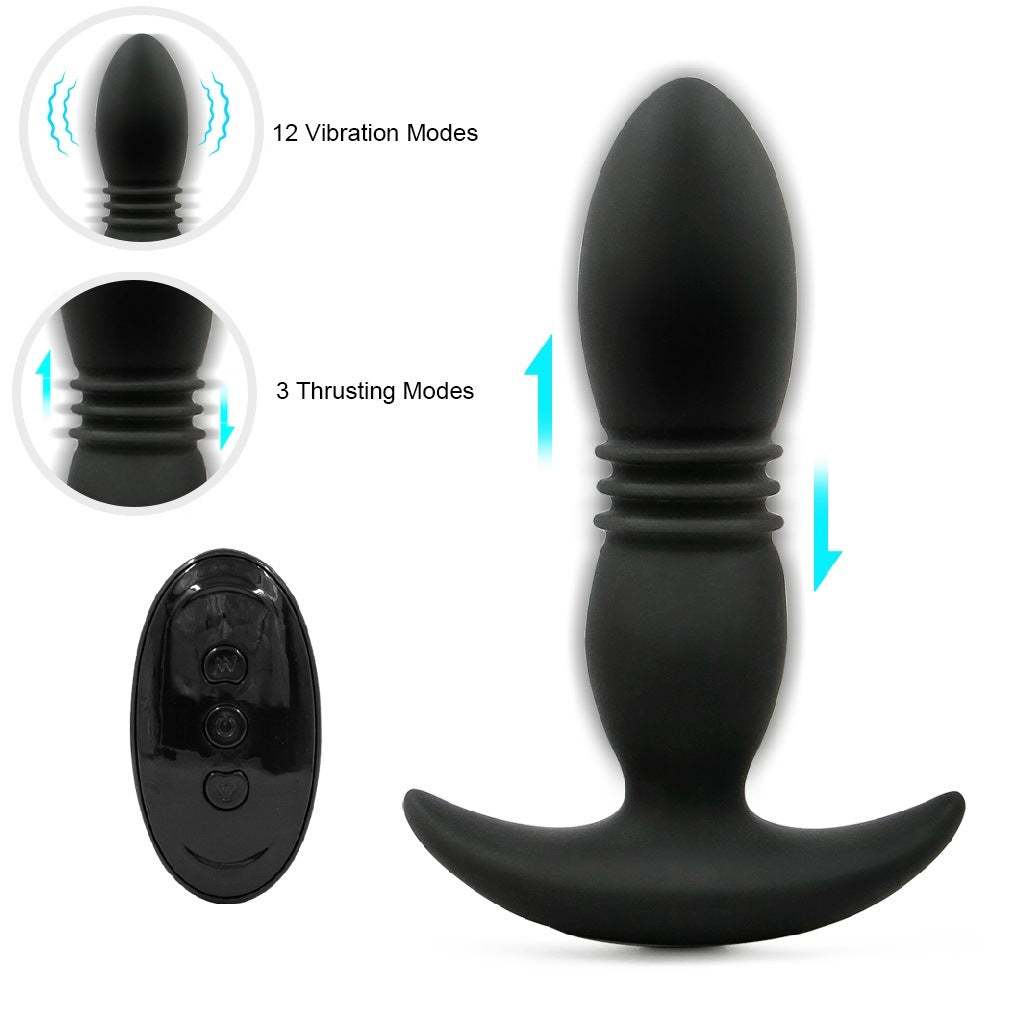 Anal Bead 10 Modes Adult Sex toys with Remote Control -Anal Stimulator Vibrating Anus Plug for Men;  Women and Couples Butt Plug;  Soft Silicone Anal Plug Sex Toy for Men;  Women and Couple