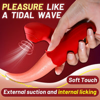 Tongue Licking Vibrator Nipples Massager for Female Masturbation & Couples